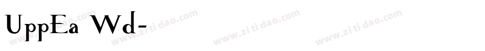 UppEa Wd字体转换